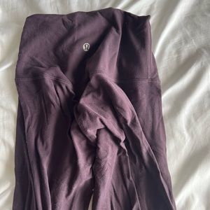Purple align Lululemon leggings 25” size 2
